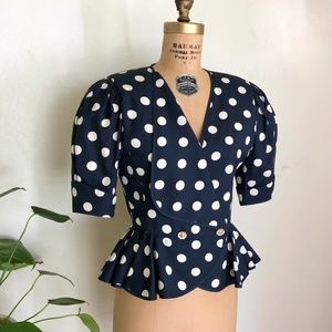 Vintage Louise Féraud Puff Sleeve Jacket